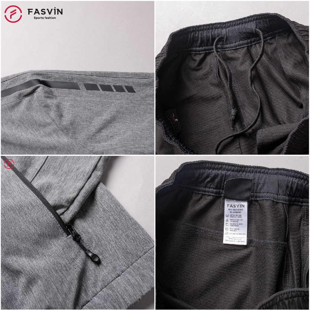 Bộ Quần Áo Thể Thao Nam Fasvin BC21473.HN Chất Vải Gió Chun 01 Lớp Lót Vải Thun Dầy Dặn Mềm Mại Co Giãn.