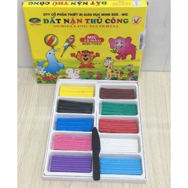 Đất nặn thủ công 10 màu Mic