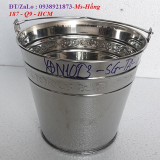 XÔ INOX 304 ĐÁY NHỌN 5L-10L-15L
