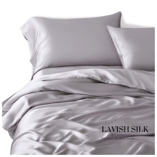 XẢ LỖ - Ga Giường Drap Lẻ Phi Lụa Lavish Silk cao cấp mát lạnh hàng loại 1 không nối vải - Xám Ghi