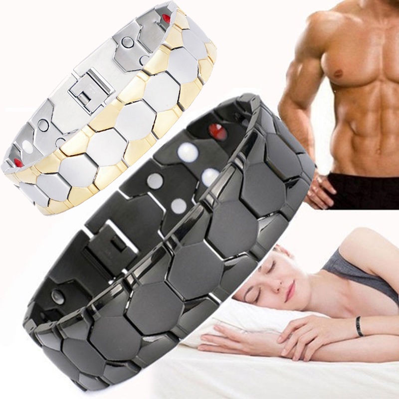 Vòng Đeo Tay Năng Lượng Bằng Kim Loại Thời Trang Cho Nam