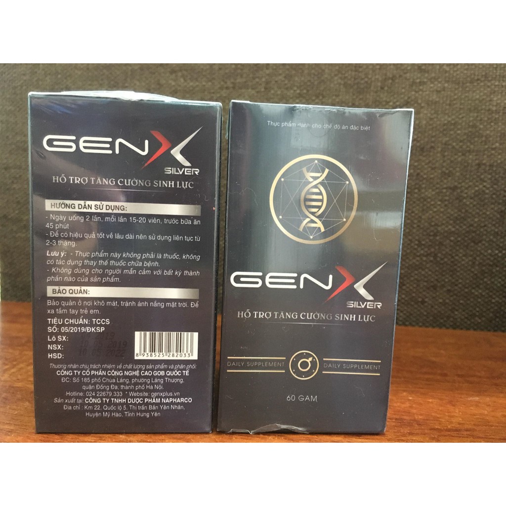 Thực phẩm hỗ trợ điều trị sinh lý nam GenX Silver Chính Hãng | BigBuy360 - bigbuy360.vn