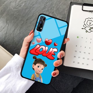 Ốp lưng kính 3D Realme 7-cute