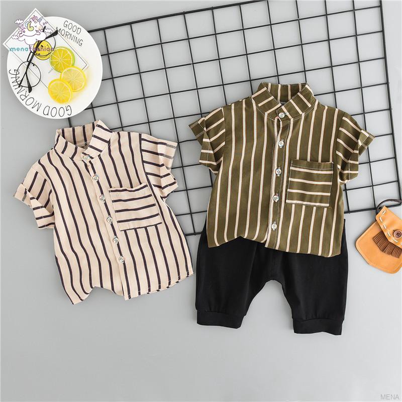 Set áo thun tay ngắn &amp; quần short cho bé trai