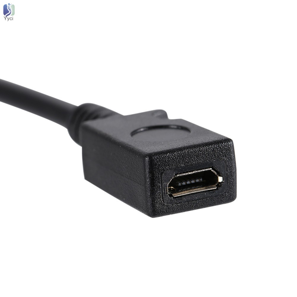Yy USB 2.0 Mini 5-Pin Male to Micro Female Adapter Cable 15cm @VN
