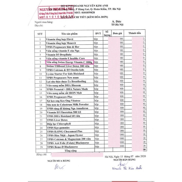 Viên sủi hương dâu Swisse High Strength Vitamin C Effervescent 1000mg hộp 60 viên bổ sung vitamin C tăng đề kháng