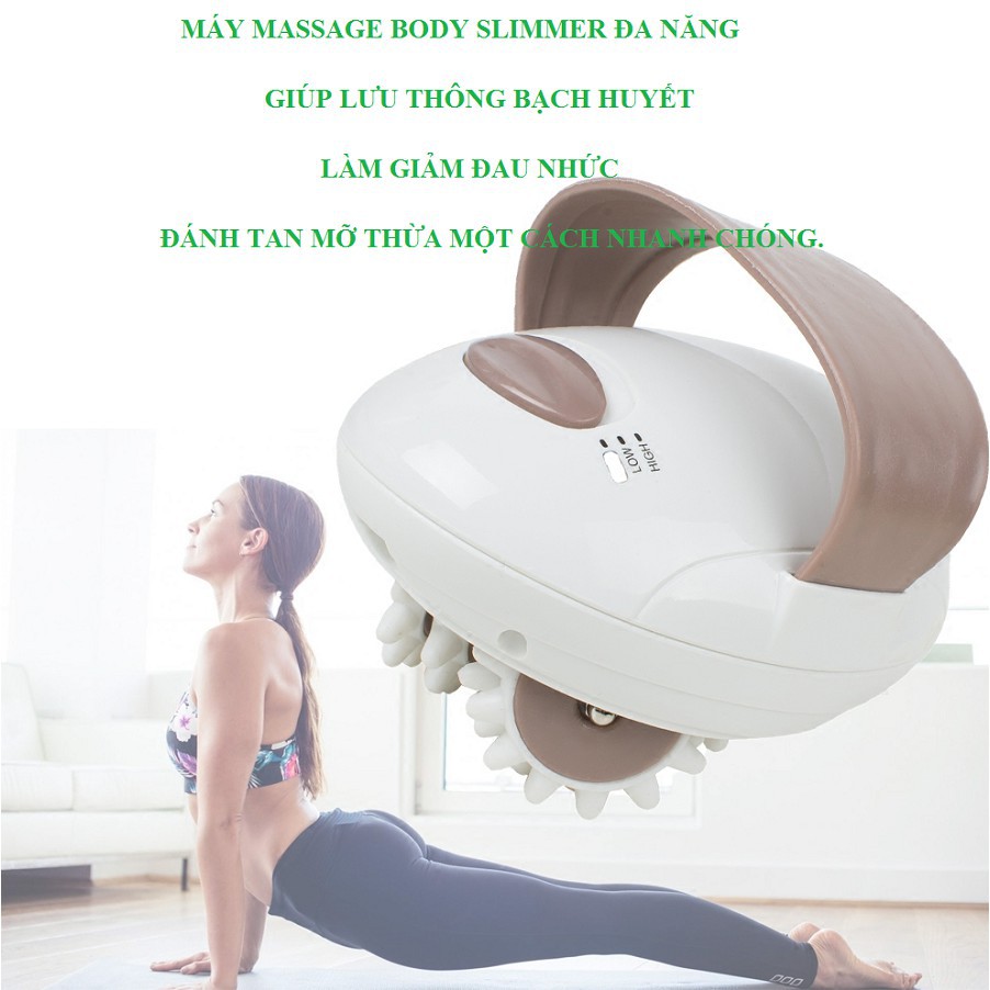 Máy Massage, Máy Massage Trị Liệu Cầm Tay Đánh Tan Mỡ Body Slimmer Massge Mọi Vùng Trên Cơ thể