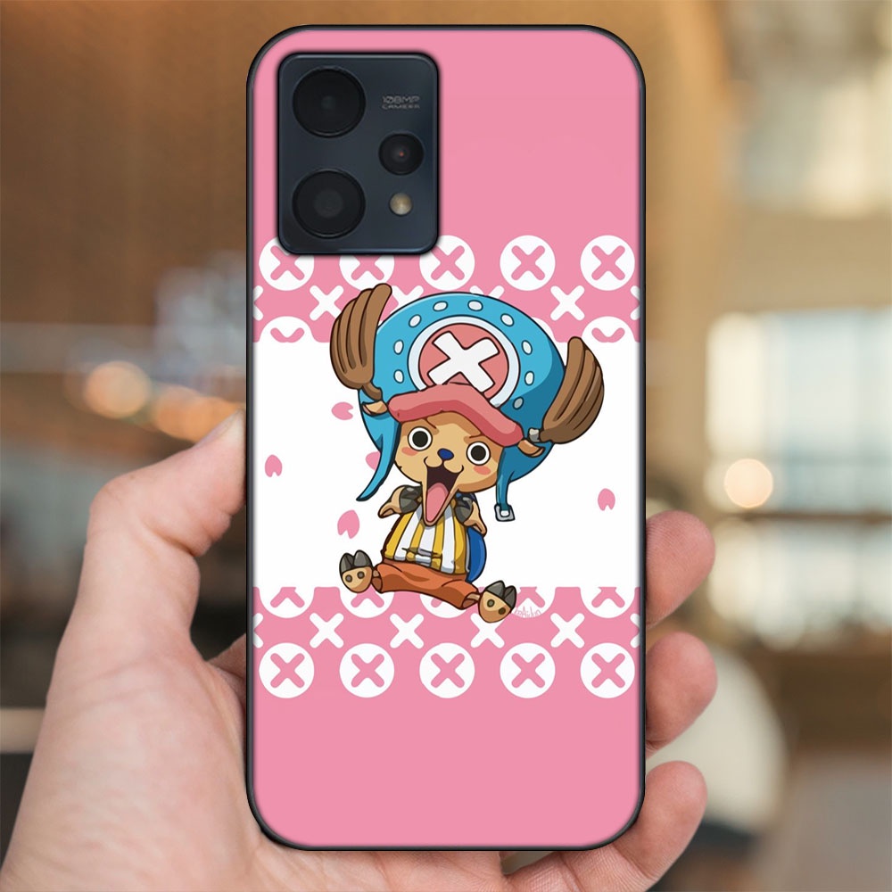 Ốp lưng Realme 9, 9 Pro, 9 Pro Plus viền đen in hình Chopper One Piece Đảo Hải Tặc