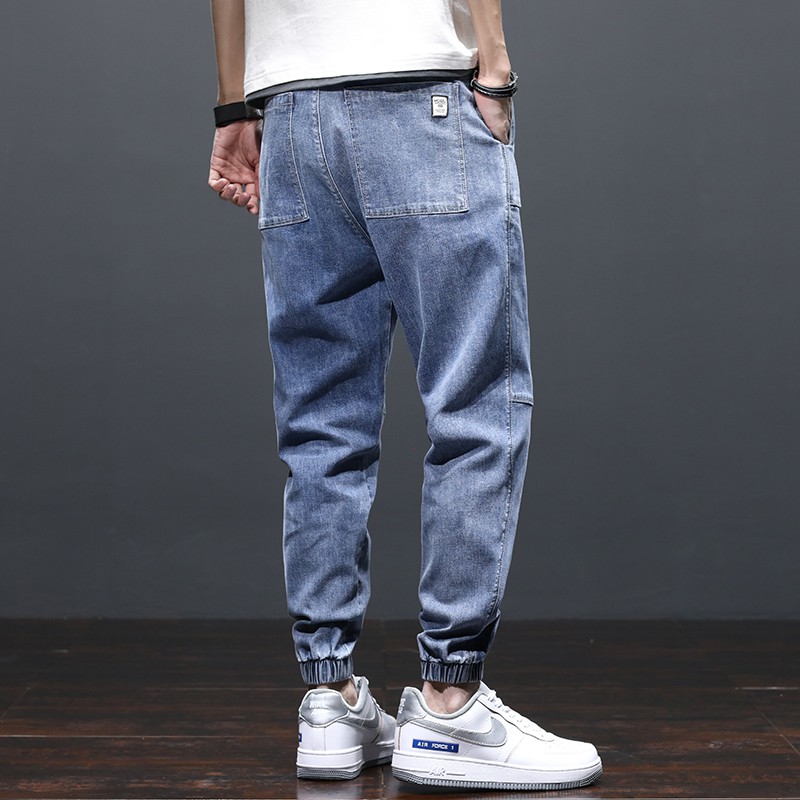 [Mã SKAMSALEP6 giảm 10% tối đa 100K đơn 150K] Y6601 - Quần jean jogger nam xuân thu họa tiết ngang gối | BigBuy360 - bigbuy360.vn