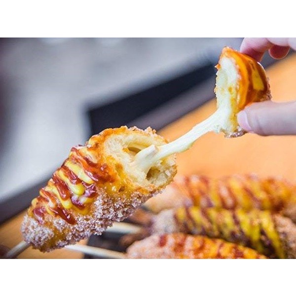 Khay 500g  Hotdog Xúc Xích Phô mai kéo sợi