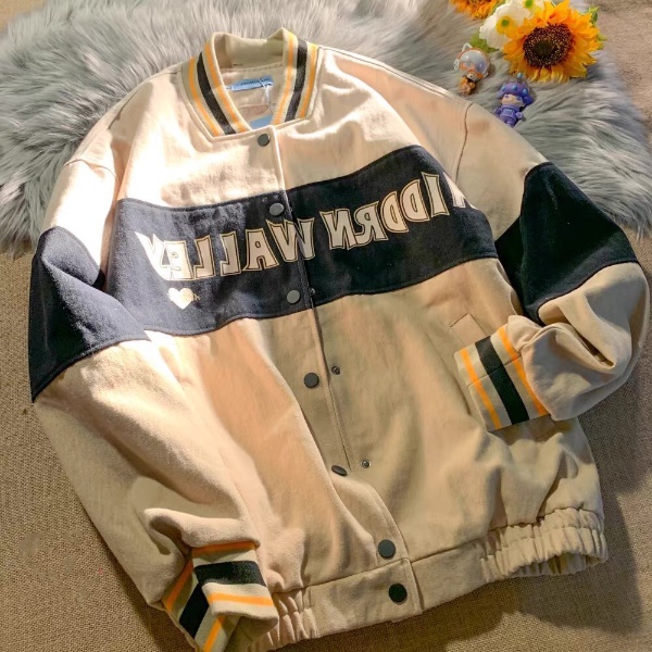 Áo Khoác Bomber Nỉ Nam Nữ Unisex Phối Chữ Valley Form Rộng Phong Cách Hàn Quốc Mã 531 You Store