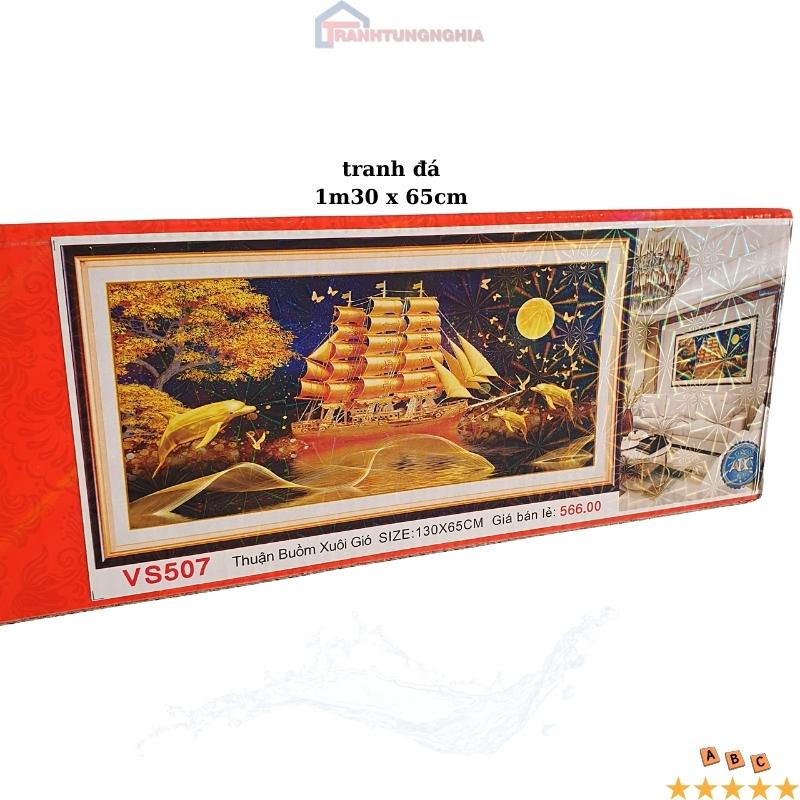 Tranh đính đá thuận buồm xuôi gió 1m30 x 65cm