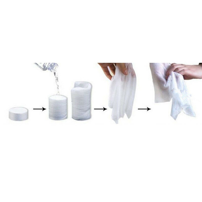 Bộ 500 Khăn Giấy Cotton Mềm Dạng Nén Dùng Một Lần
