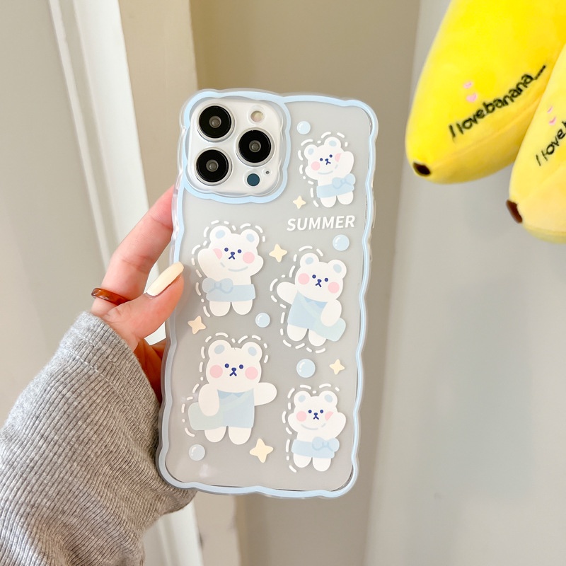 Ốp Điện Thoại Silicon In Hình Thỏ Hoạt Hình Cho Iphone 13Pro 12Promax 11 6 7 8 xs 14