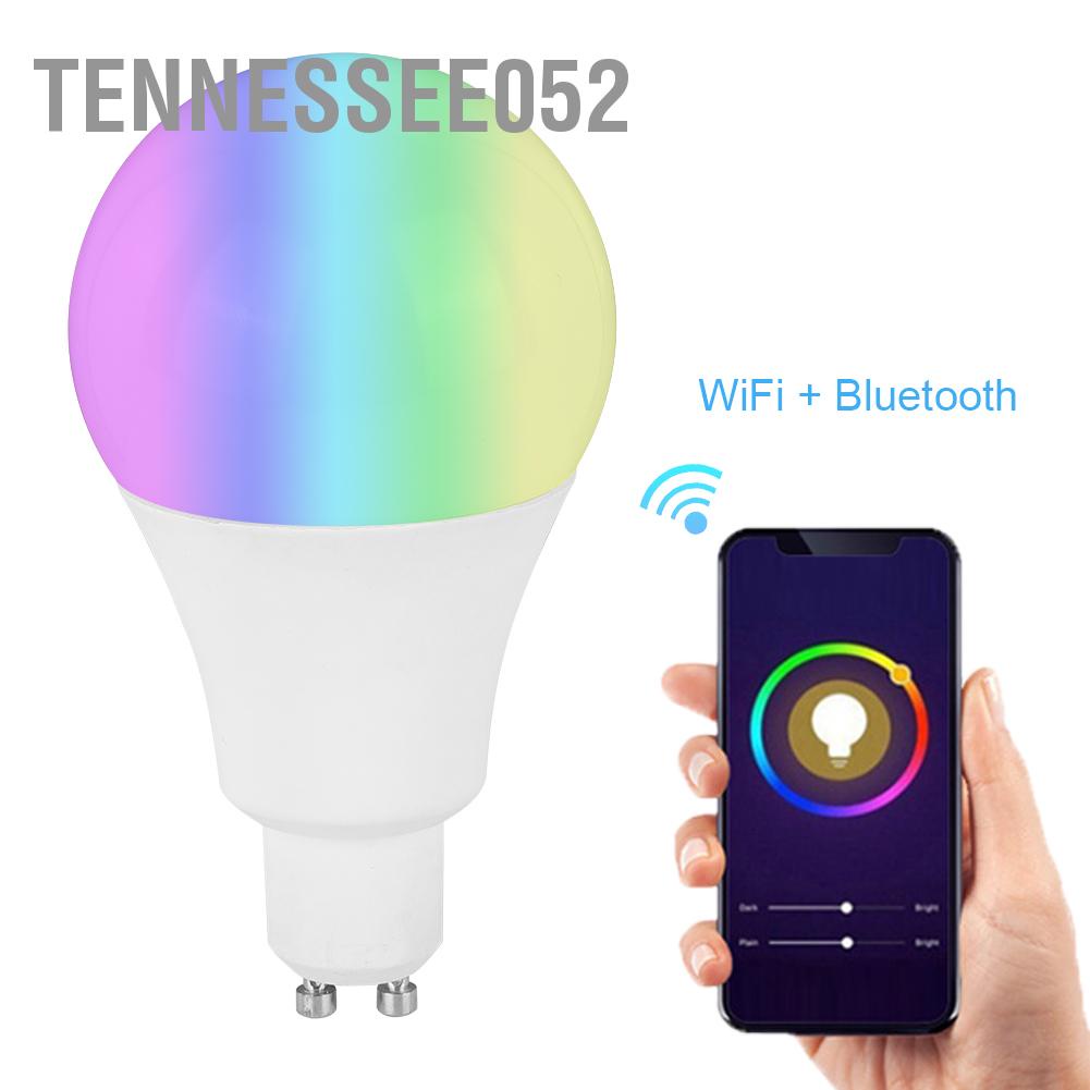 [Hàng Sẵn] Bóng đèn LED thông minh WiFi Bluetooth RGB Thay đổi màu sắc làm mờ cho Amazon / alexa / google / home / IFTTT / Tmall Genie 85-265V【Tennessee052】