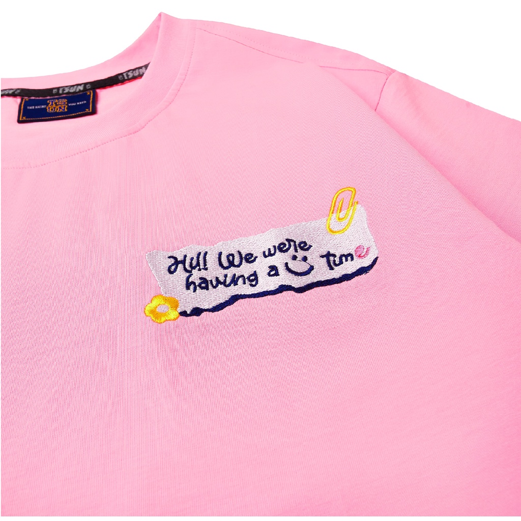 Áo thun TSUN Sticker Pink Tee - Hồng - Unisex | BigBuy360 - bigbuy360.vn