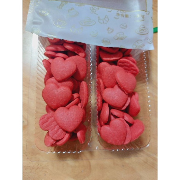 Bánh quy hồng trang trí bánh sinh nhật gói 220g