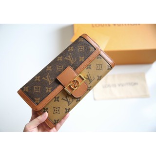 Ví ngang w266-24 clutch lv dauphine da đẹp box