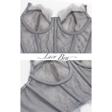 [Tặng Quà Dây Buộc Tóc] Bralette Ren Mỏng Phong Cách Cổ Điển Không Đệm Có Gọng Nâng Ngực Gợi Cảm Lacy Bra - AL32 | BigBuy360 - bigbuy360.vn