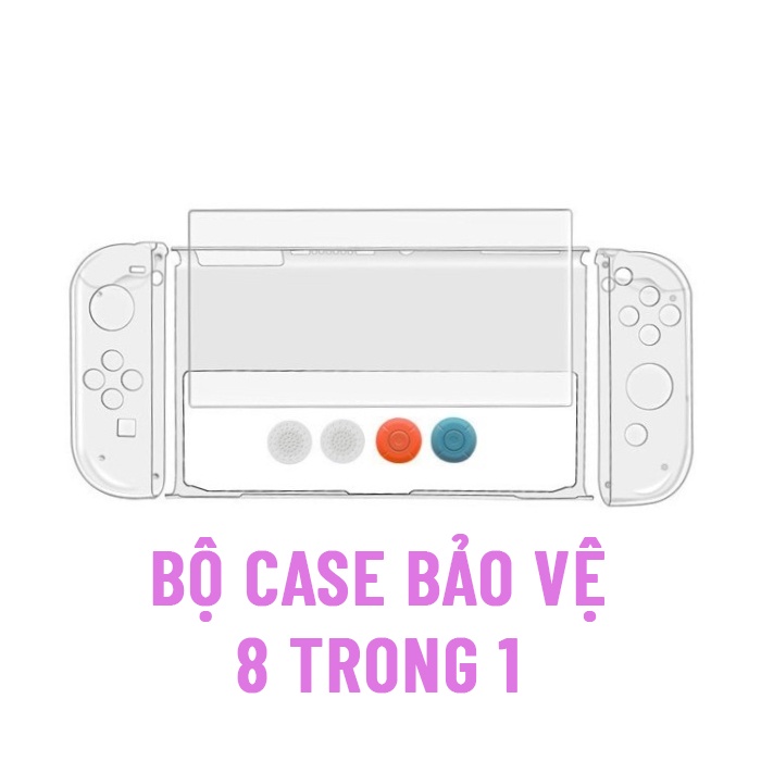 Bộ combo bảo vệ cho Nintendo Switch OLED 8 trong 1
