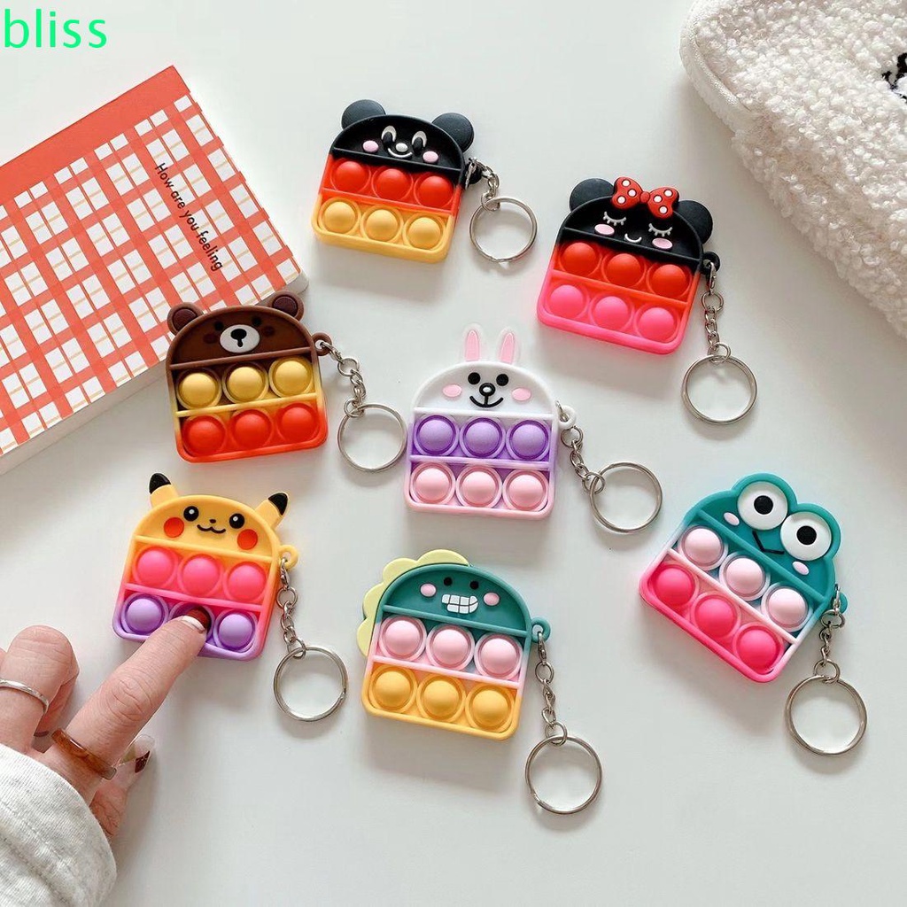 Móc khóa đồ chơi hình chuột Mickey mini dễ thương giúp giảm căng thẳng