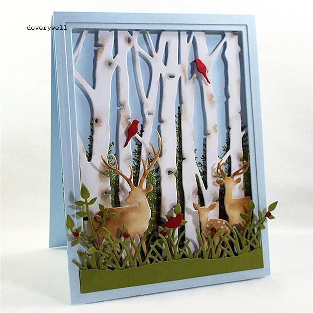 Khuôn cắt giấy kim loại hình tuần lộc giáng sinh xinh xắn