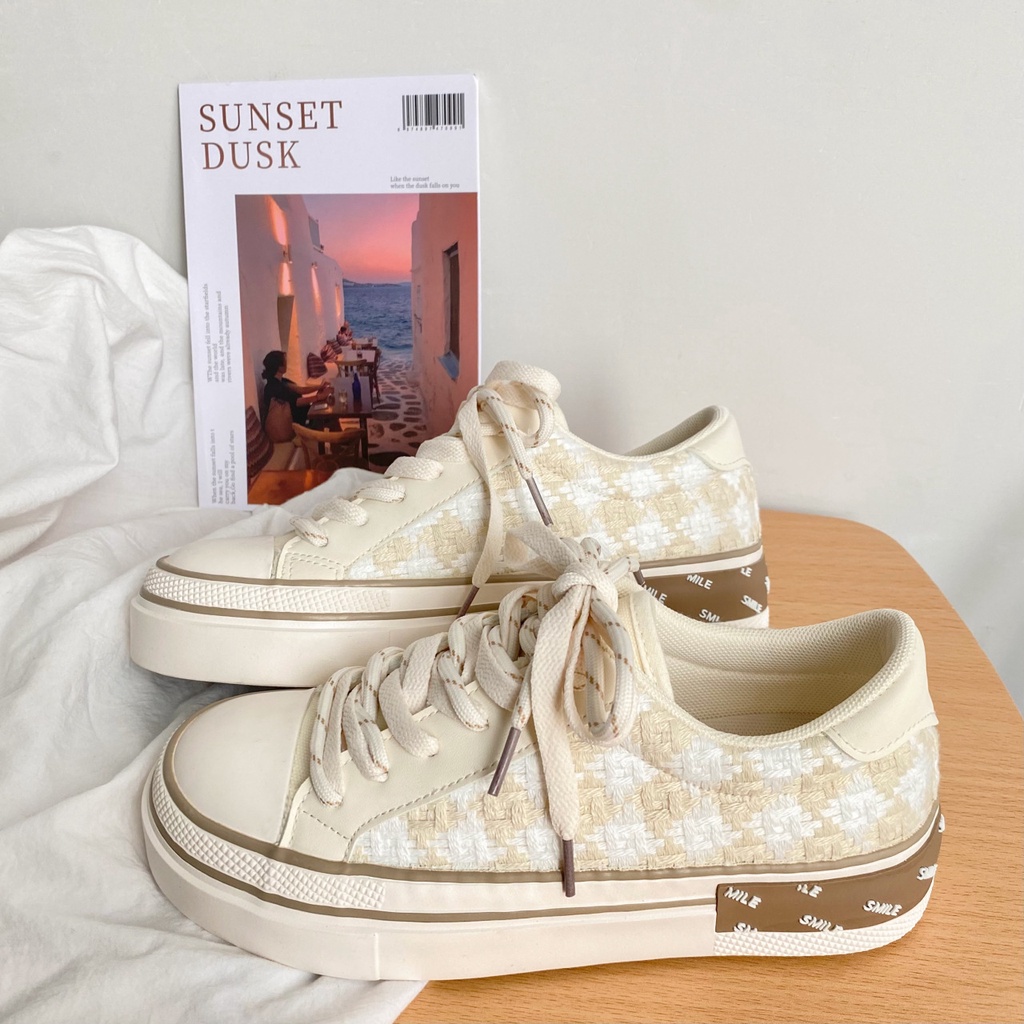 Giày thể thao Sneaker nữ S-QQ18 đế cao êm chân - Giày nữ đẹp 2022