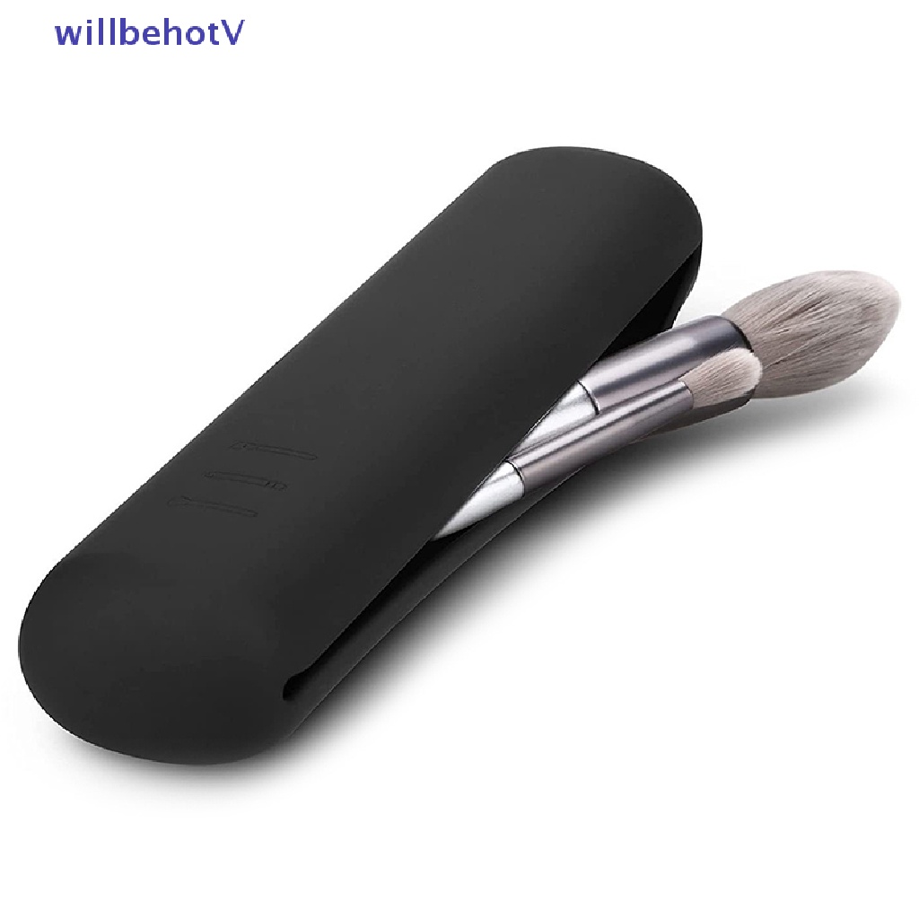 Giá Đỡ Cọ Trang Điểm Bằng Silicon Chống Thấm Nước Nhỏ Gọn Tiện Lợi Dành Cho Đi Du Lịch