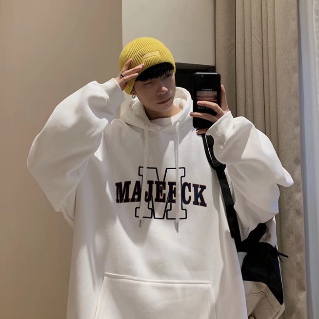 Áo hoodie Unisex thời trang Ban Form rộng Áo Sweater nam nữ cotton tops phong cách Hàn Quốc from rộng Áo hoodie