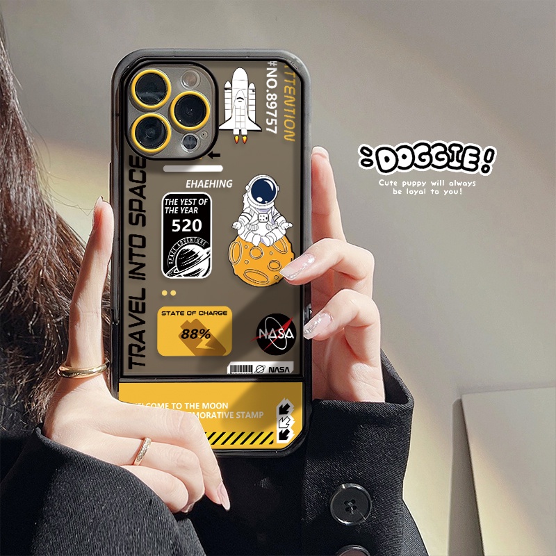 Ốp Điện Thoại Silicon Mềm Chống Sốc Hình Phi Hành Gia Hoạt Hình Cho IPhone 12 11 Pro Max XS X XR 13 Pro 7 8 Plus 6 6S