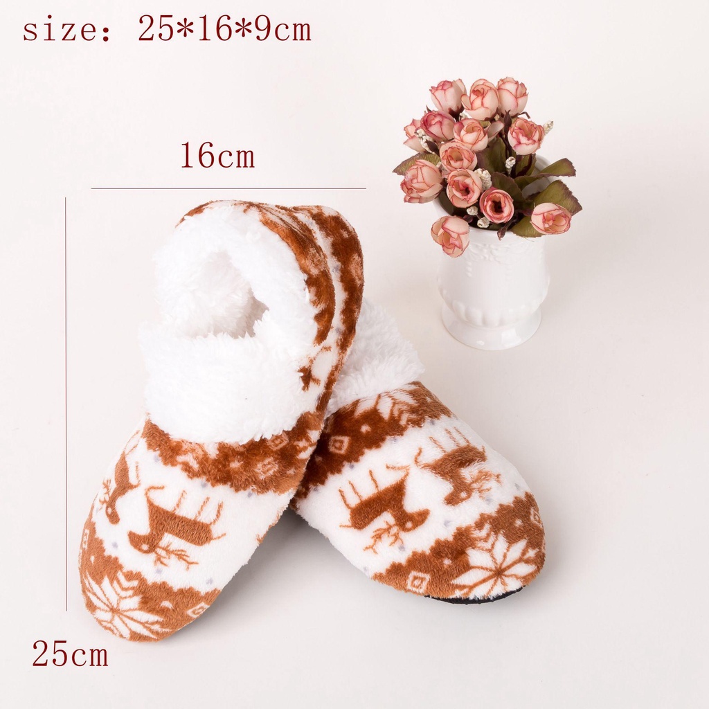 ROSE Tất Nữ Giữ Ấm Họa Tiết Giáng Sinh Đáng Yêu
