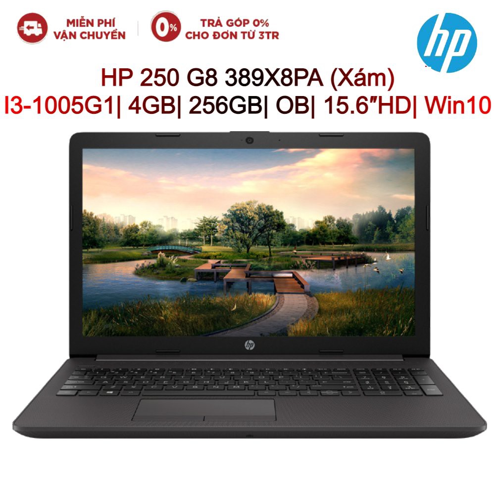 [Mã ELHPJUN GIẢM 5% TỐI ĐA 1TR]Laptop HP 250 G8 389X8PA I3-1005G1| 4GB| 256GB| OB| 15.6″HD| WIN10