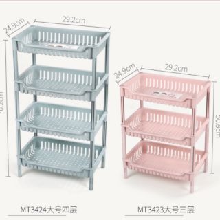 Kệ 3 tầng chữ nhật bằng nhựa