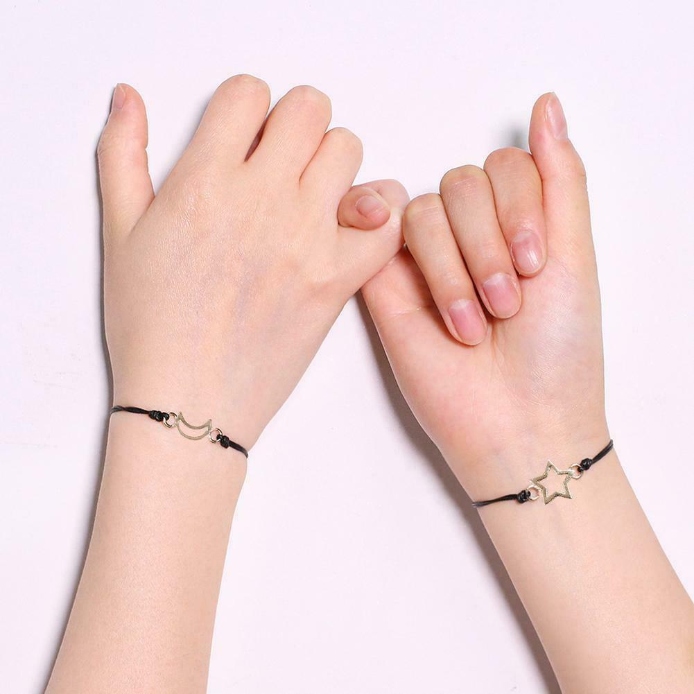 Bộ 3 chiếc vòng tay tình bạn cầu mong cho tình bạn vững bền có xâu mặt trang trí đựng bằng vỉ F Y3F7