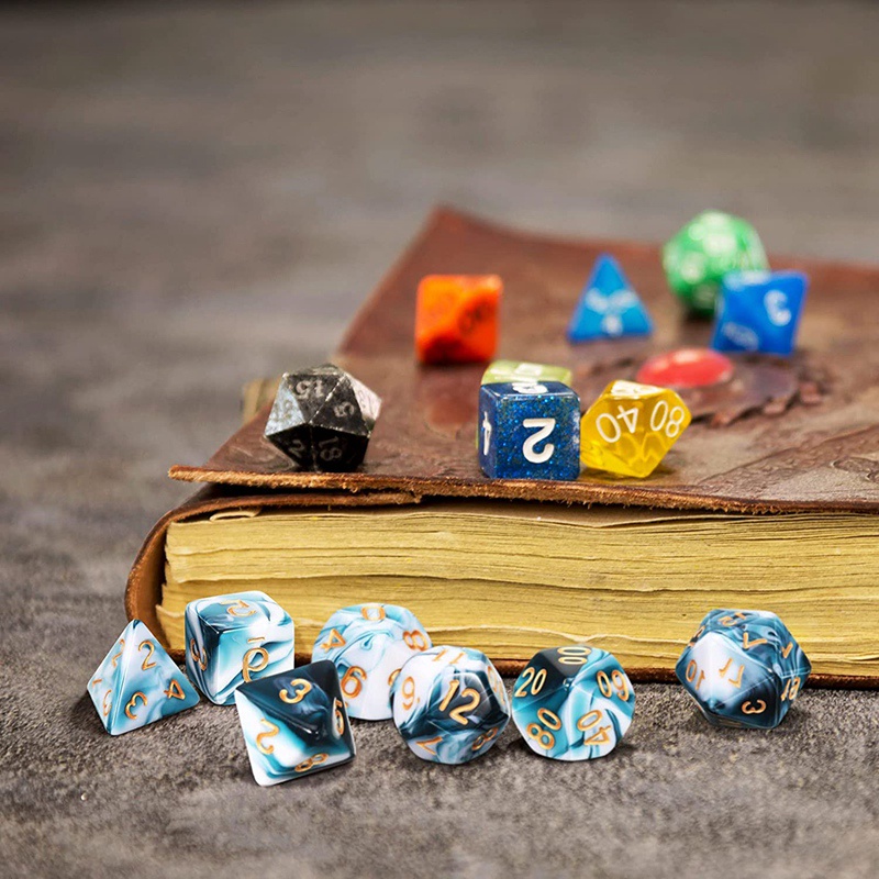 Bộ 7 Xí Ngầu Đa Diện Cho DND Pathfinder Playing RPG