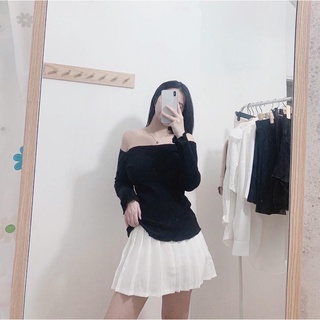 Áo Thun Nữ Tay Dài Trễ Vai Layla Top