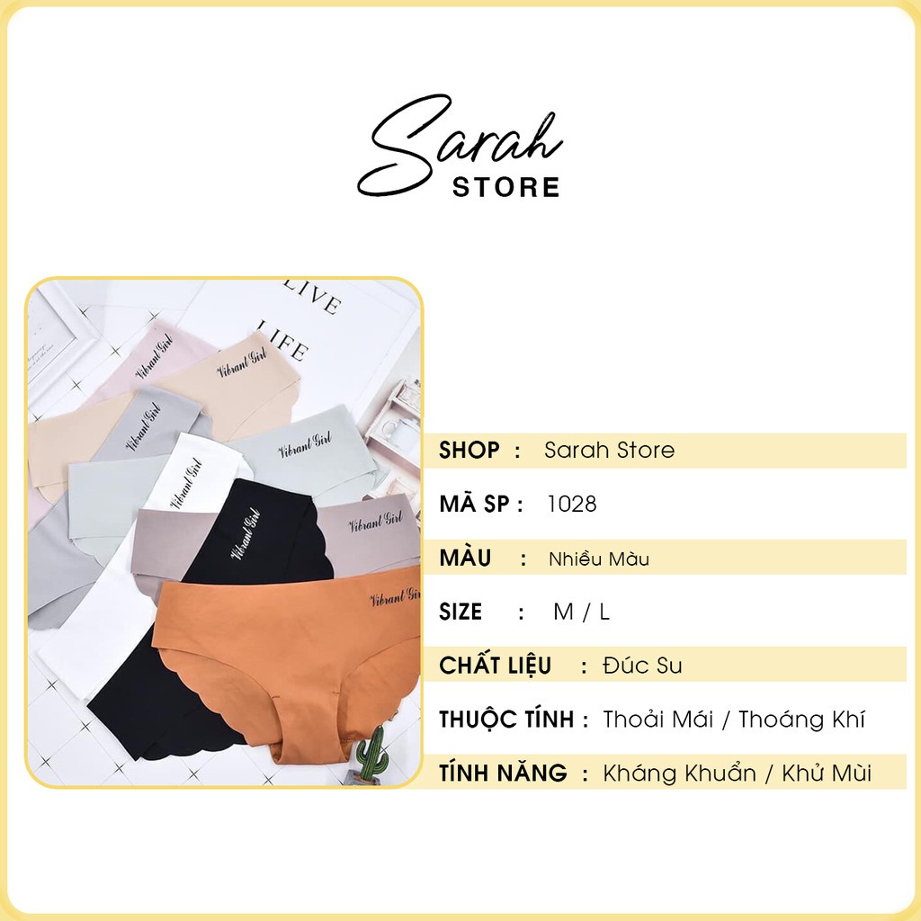 Quần Lót Đúc Su Không Đường May Viền Lượn Sóng 1028