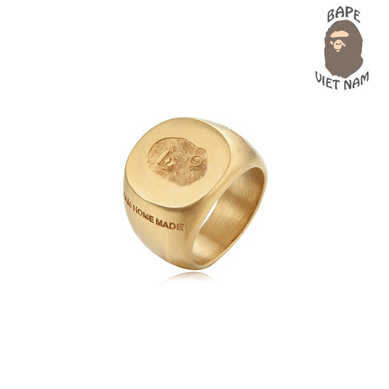 [ODER + FREESHIP] Aape Bape Ring, Nhẫn Bape màu Gold