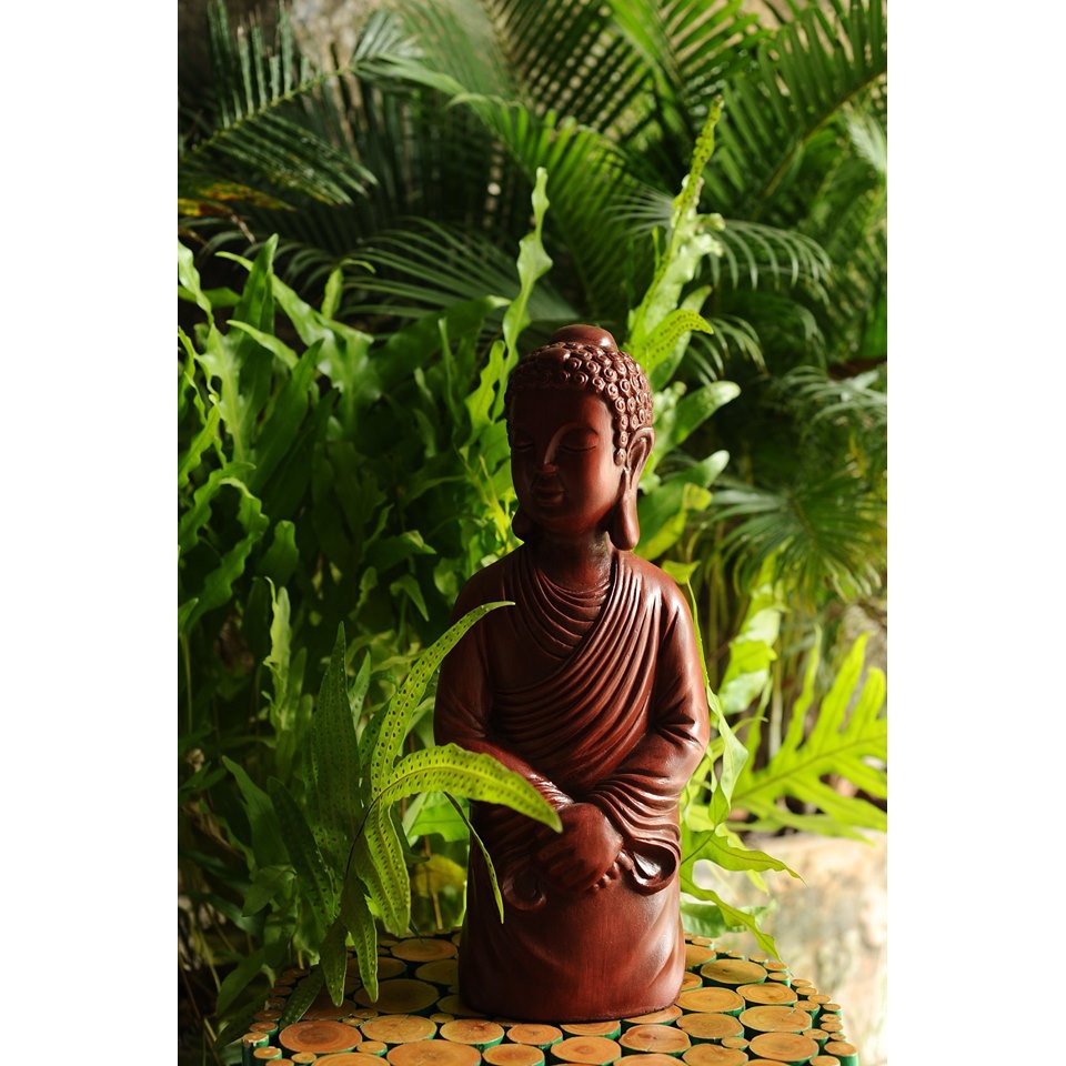 TƯỢNG BÁN THÂN MÀU GỖ S368 (18x12x42)