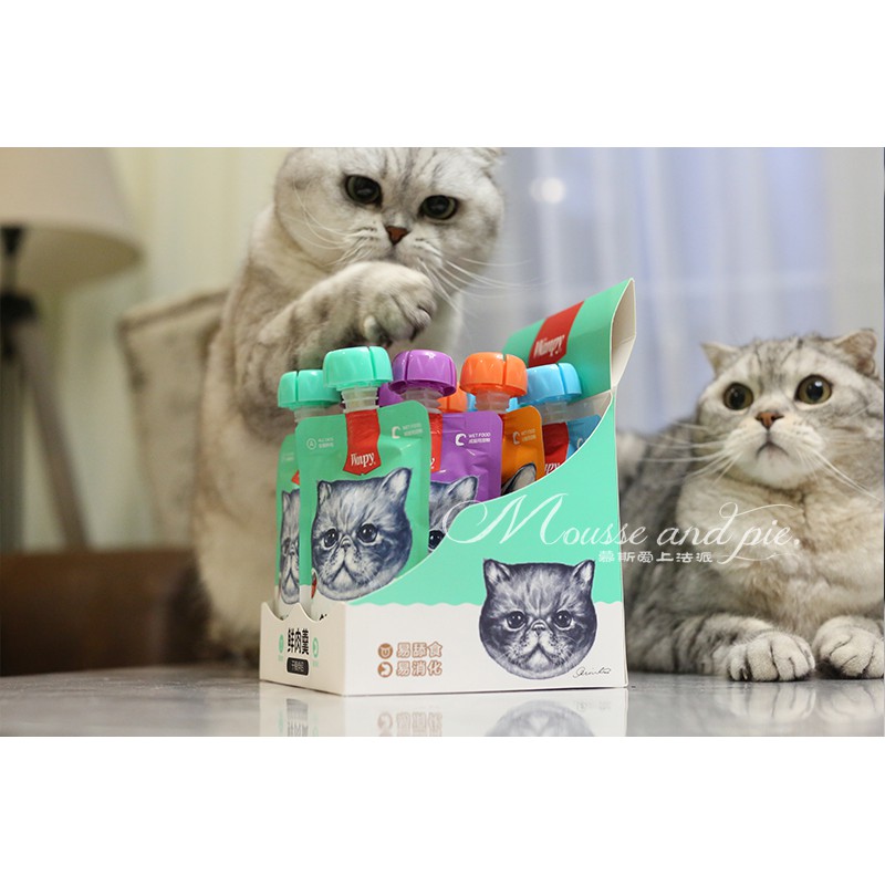 Súp thưởng nắp vặn WANPY cho mèo gói to 90gram