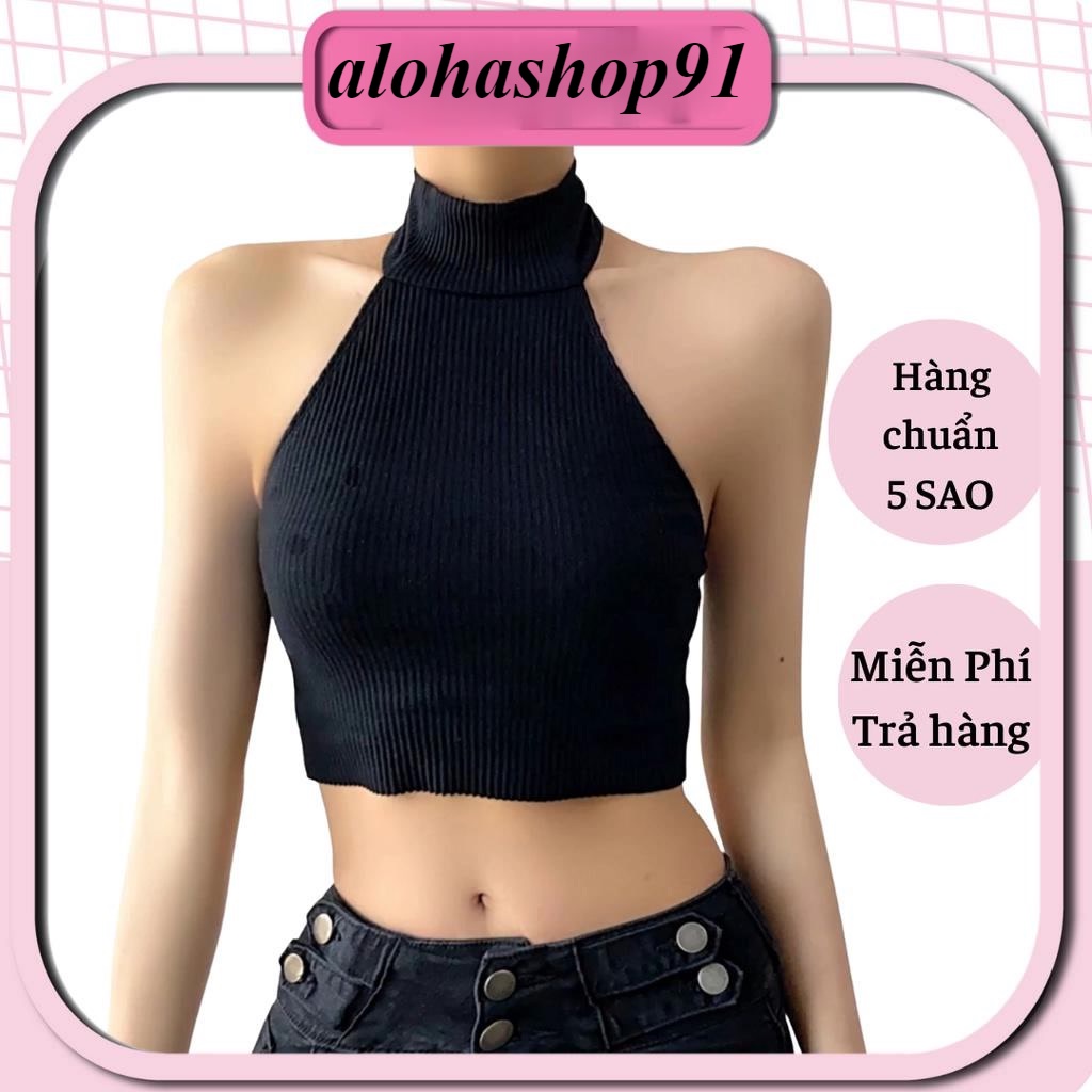 Áo Yếm Ngọc Croptop Thun Gân alohashop91
