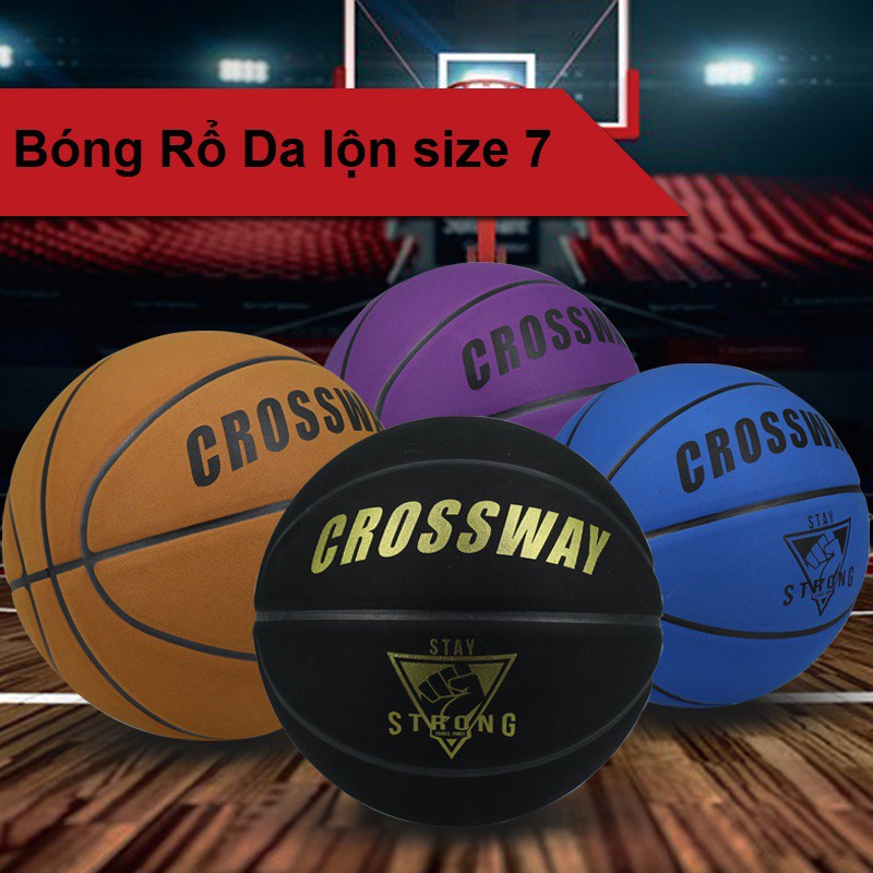 Bóng Rổ 𝗙𝗿𝗲𝗲 𝘀𝗵𝗶𝗽 Banh bóng rổ size 7 crossway da Pu cao cấp - Bull Sport VN