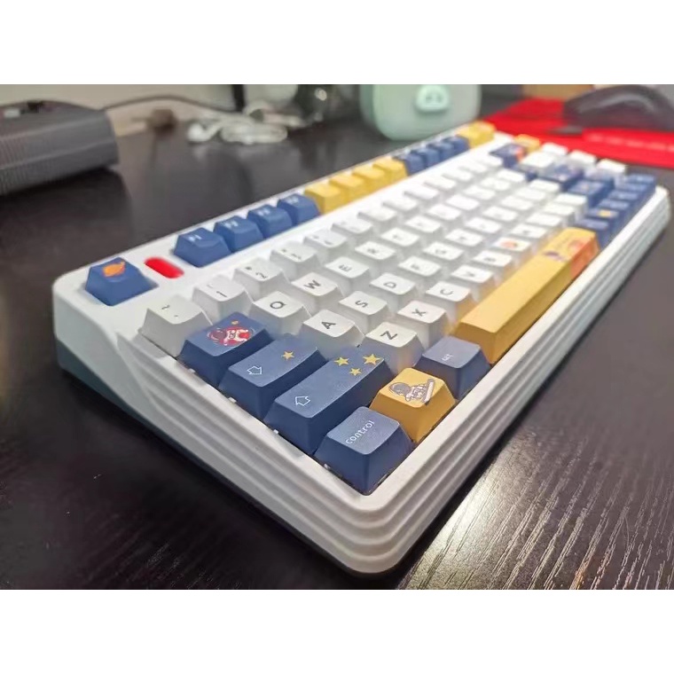 Nút bàn phím cơ 130 cái in hình phi hành gia vũ trụ cao cấp