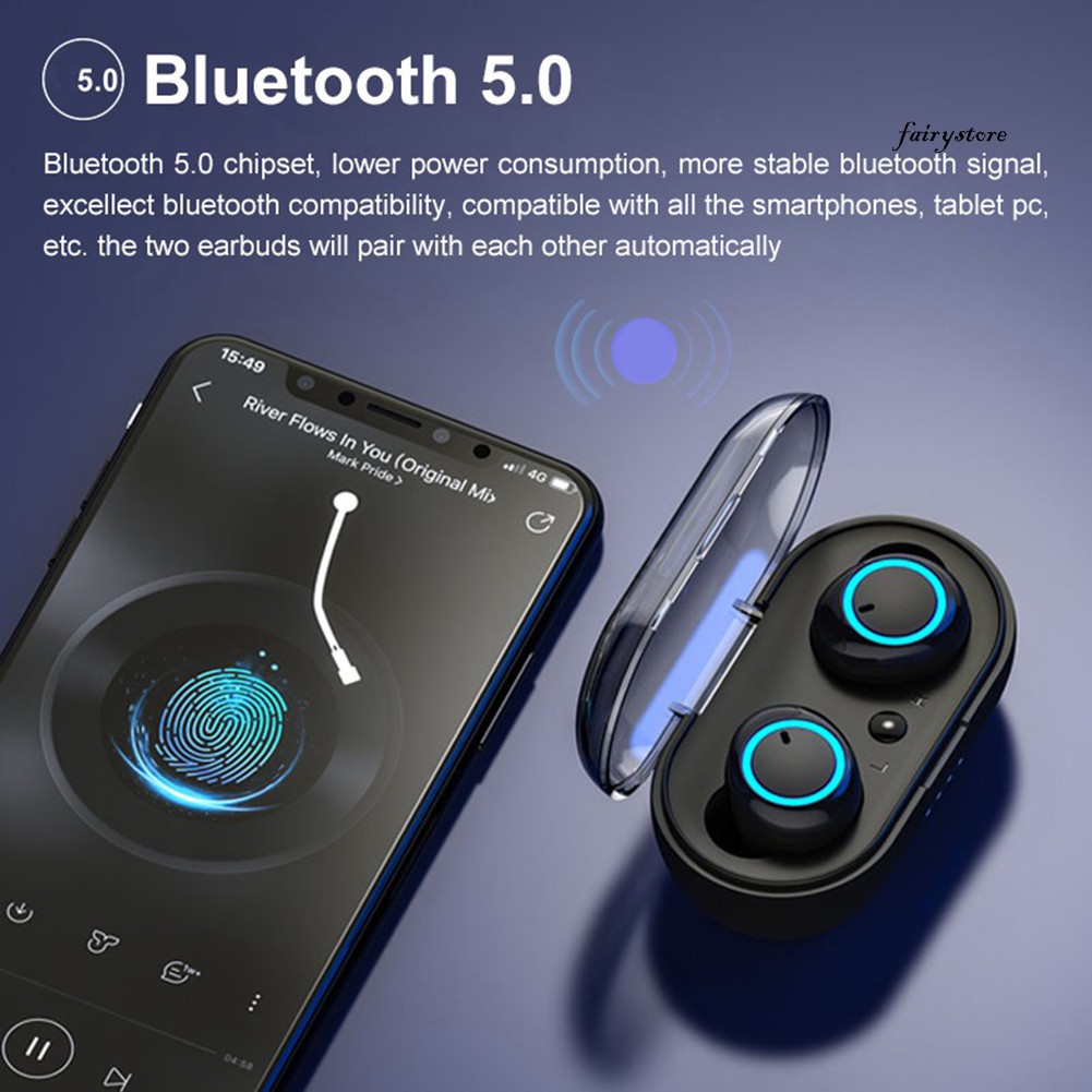 Fs Tai Nghe Bluetooth 5.0 Kèm Hộp Sạc