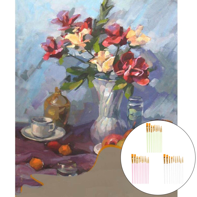 Set 10 Cọ Vẽ Tranh Sơn Dầu Chuyên Nghiệp