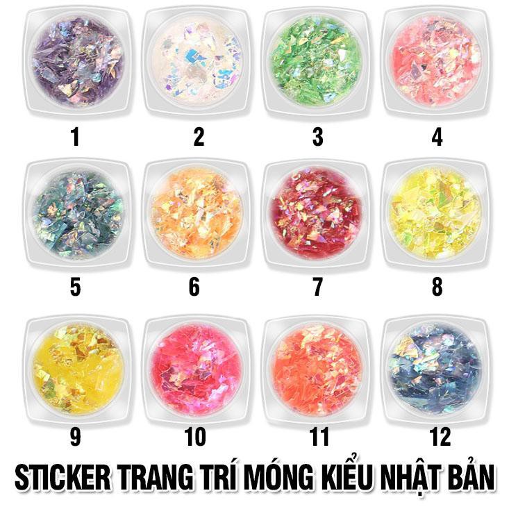 [Giá sốc] Sticker dán móng phong cách Nhật Bản F401 (5ghũ)