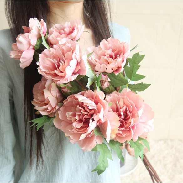 Hoa mẫu đơn lụa, mẫu đơn giả