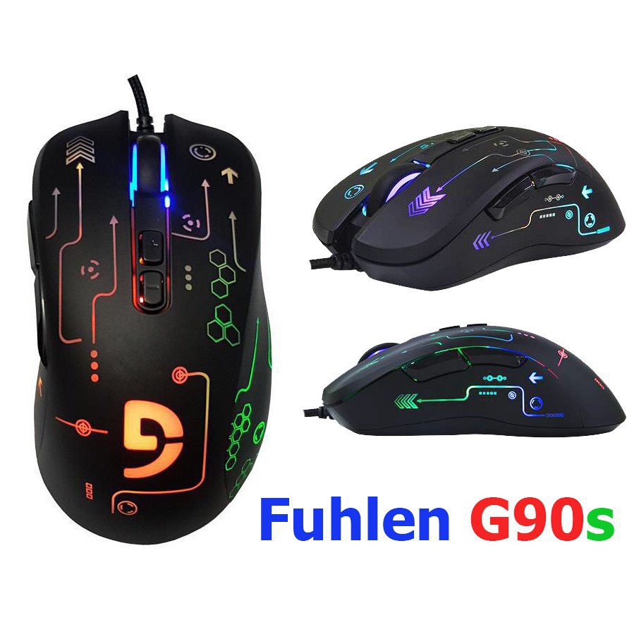 [Mã ELMS05 giảm 5% đơn 300K] Wired Mouse Gaming Fuhlen Nine Series G90S