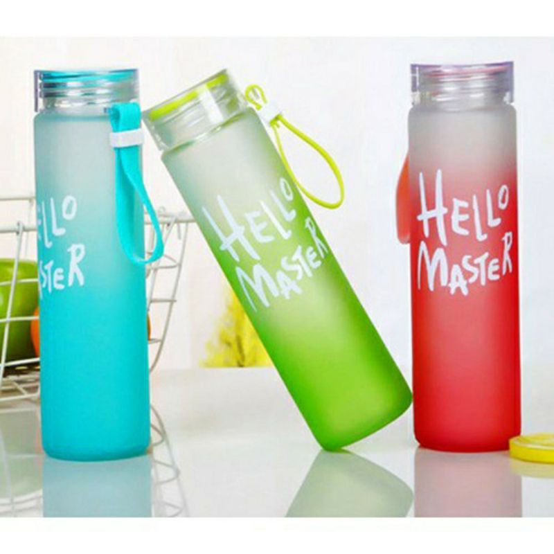 [FLASH SALES] BÌNH NƯỚC THỦY TINH HELLO MASTER 400ML