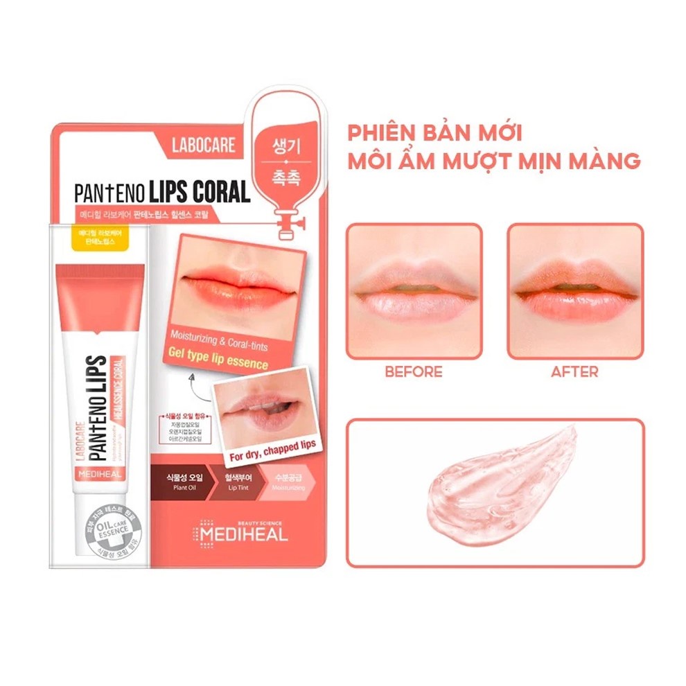 Son dưỡng Mediheal dưỡng thâm môi Healssence Coral 10ml NPP Shoptido